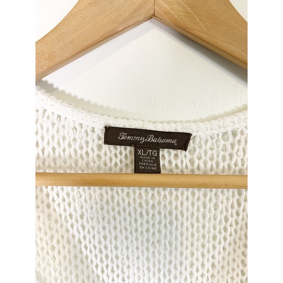 Tommy Bahama XL Open Cable Knit Sweater Tunic - Picture 2 of 4